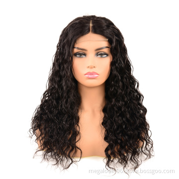 Wholesale 100% Original 10A Grade Raw Unprocessed Peruvian Water Curls Human Hair Wig
